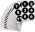 iSYFIX Black Consecutive Number Stickers – 1 to 100, 3-inch Vinyl Self Adhesive Decal for Organizing & Storage