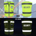 9 (G100S-Yellow, TCCFCCT Security Vest for Security Guard Pockets High Visibility Reflective Safety Vest for Men Women