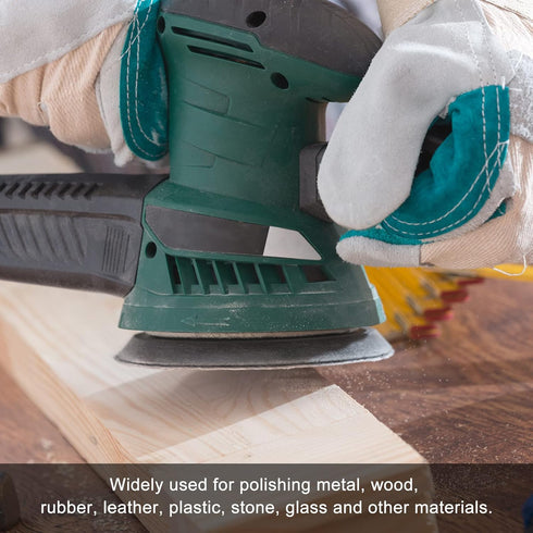 uxcell Detail Sander Sandpaper, Triangular Sanding Paper, 180 Grits, 15pcs Hook and Loop Pads