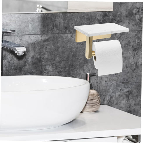 Wall-Mounted Toilet Paper Holder - Sturdy Stainless Steel Rack