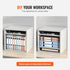VEVOR Office Mailbox Literature Organizers, 5 Compartments with Adjustable Shelves, Wood Sorter 13.9x12x13 inches, White
