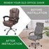 Chair,L,A32 CRFATOP Stretch Computer Office Chair Cover with Durable Zipper Universal Rotating Chair Desk Chair Cover