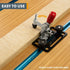 POWERTEC Toggle Clamp Mounting Plate with Hex Bolts, Adjustable Slots for T Track Clamp, Woodworking Jigs