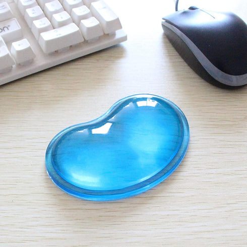 Silicone Mouse Wrist Rest, Heart-Shaped Mouse Pad Cool Hand Cushion for Relieving Pain, Wrist Support for Computer,