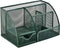 VANRA Office Supply Caddy, Metal Mesh Desktop Supplies Organizer, School Supply Holder with 6 Compartments and Drawer