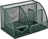 VANRA Office Supply Caddy, Metal Mesh Desktop Supplies Organizer, School Supply Holder with 6 Compartments and Drawer
