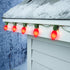 25PK C7 Christmas LED Replacement Bulbs C7 Ceramic Red LED Bulb 0.6W E12 Base for Outdoor Indoor Christmas Decor