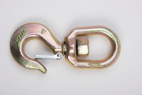 HI-GEAR 2 Ton Hoist Swivel Hooks, Heavy Duty Swivel Eye Hook for Lifting Chains, 4,400 Lbs Capacity, Pack of 2.