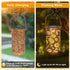 Sunflower Solar Lanterns Outdoor Waterproof Hanging Lights, Sunflower Gifts for Women Mom Grandma, Metal Solar
