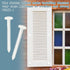QincLing 30Pcs 3 Inch Vinyl Shutter Fasteners, White Window Shutter Panel Pegs Shutter Screws Lok Pins Plastic Shutter