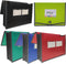 Premium Quality Plastic Expanding File Folder Document Organizer, 3.5" Expansion, A4 Letter Size, 5 Pack
