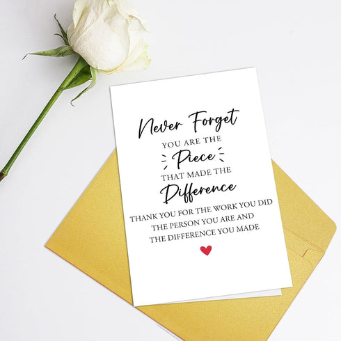 Supoeguk Thank You Card for Boss, Appreciation Gifts for Leader Manager, Boss Day Gift for Him Her, Never Forget You
