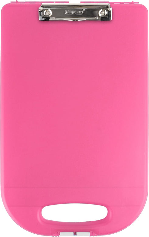 Dexas Clipcase 2 Storage Clipboard with Rounded Handle, Pink