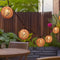TWINKVILLA Decorative String Lights Plug in with 10 Incandescent Bulbs, Natural Rattan Globe
