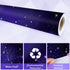 Qyeahkj Outer Space Bulletin Board Paper Roll - Galaxy Background Paper for Art Craft Classroom Supplies (17.7in x 20ft)