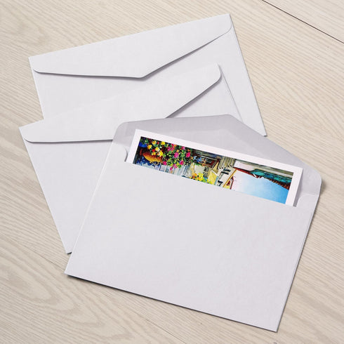 Tanshuqin 50 Pack White Envelopes, 5x7 Self-Seal A7 Invitation Envelopes for Personalize Gift Cards, Mailing