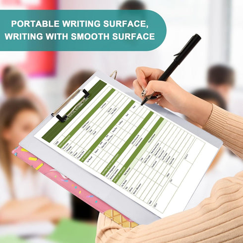 Aslsiy 3 1.5 Inch Kids Ring Binder Gradient Salmon Ice Cream Girls Round Clipboard Binder Decorative Harcover Binders