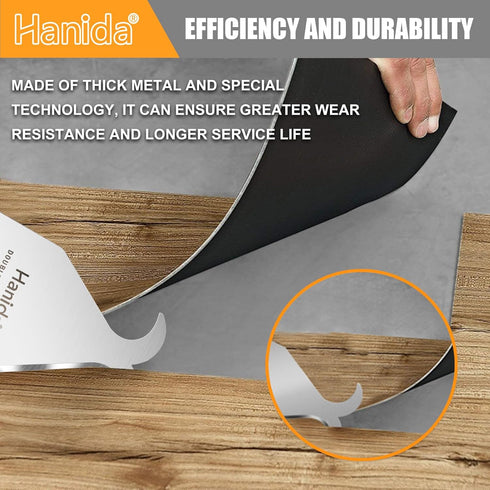 3 Pcs Oscillating Saw Blades, Multi Tool Hook Knife Blades for Cutting Roofing Shingles, PVC, Carpet