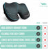 Tailbone Cushy Tushy Premium Foldable Travel Seat Cushion - for Relief of Lower Back, Sciatic, Butt and Pain - for Home