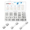 Chanzon 140pcs Glass Fuse Assortment Kit Box: Fast Blow Cartridge Tube Fuse (0.5A to 15A)