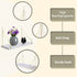KjsEphitelian Hooks12x6.0in Cubicle Shelf For Fabric Walls With White Wooden Cubicle Shelf Hanging Gold Bracket Use