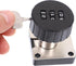 3-Digit Levemolo Combination Cabinet Lock Password File Drawer Lock for Home Office Security Black Round Face for Desk