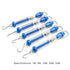 QWORK Plastic Tubular Spring Scale, 1N to 30N Capacity, Set of 5 with Grams & Newton Calibration