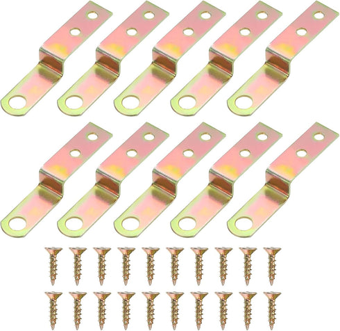 uxcell 20 Pcs Z Shape Corner Bracket, 0.4 Inch Right Angle Picture