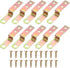 uxcell 20 Pcs Z Shape Corner Bracket, 0.4 Inch Right Angle Picture