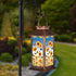 Solar Lantern Outdoor Waterproof Sunflower Butterfly Garden Decor Birthday Gifts for Women Mom and Grandma Solar LED