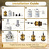 E26 600 4 Packs DiCUNO Vintage Lamp Socket, Edison Pendant Light Socket Replacement, Antique Retro Hanging Lamp Holder