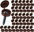 HNYYZL Plastic Hinged Covers, Snap Washer Caps - Brown, 100 Pcs - Shutter