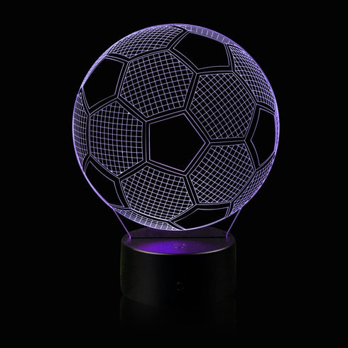 Light,3D 16 Soccer Night Illusion Football Lamp with Remote Control&Smart Touch Colors Changing for Kids Sport Lovers