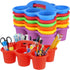 Joyibay 6 Pcs Classroom Caddy Organizer, Desktop Plastic Caddy, Drink Holder with