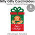 Set 8 Big Dot of Happiness Gingerbread Christmas - Gingerbread Man Holiday Party Money and Gift Card Sleeves - Nifty