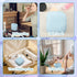 Yuomeaz Pad Bags for Period, Portable Cute Women Sanitary Napkin Storage Bag & Pad Pouches, Blue Striped Feminine Care