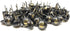 DMSE Wholesale Size 7/16" Diameter Hardware Upholstery Decorative Thumb Push Tacks, 100 Pack, Bronze Renaissance