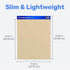 Find It File Folder Notepad - Manila - Pack of 12 - 9.5 x 12.5 Inch Notebook Organizer for Filing and Document