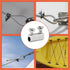 24 Pcs Stainless Steel Wire Rope Cable Clamp, Adjustable New Upgrade Double Hole Wire Rope Fastener