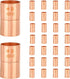 30-Pack Copper Fittings, 3/4-Inch Copper Coupling with Rolled Stop, C x C with Sweat Solder Connection