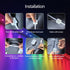 MANDSARY 50ft 30 16 IP68 Permanent Outdoor Lights, LED Eaves Light with LED Lights Support App & Remote Control