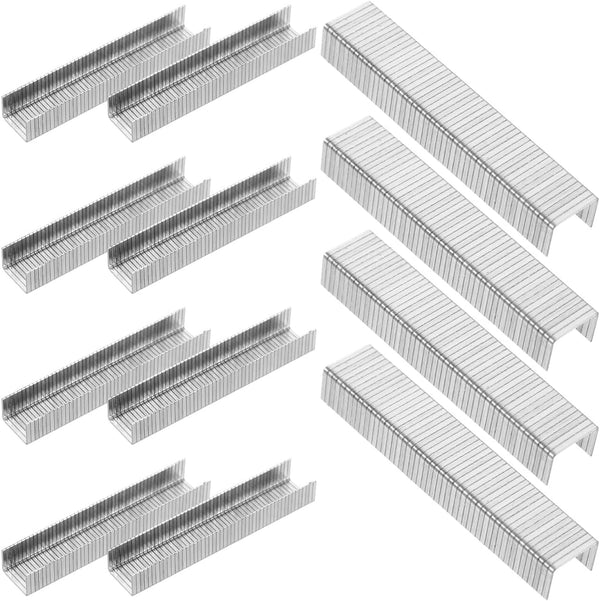 Generic 1000pcs Pneumatic Narrow Crown Woodworking Staples Durable U-Type Fasteners for Manual Stapler