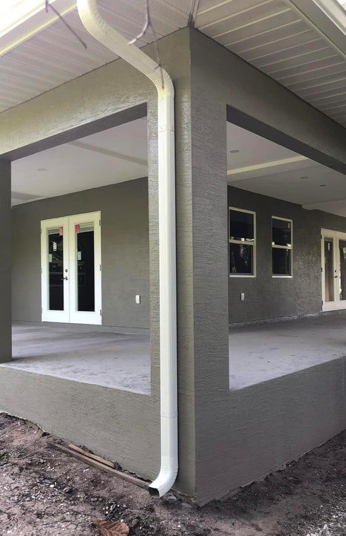 Downspout Gutter Elbows - Positive Elbow, 90 Degrees 3x2 Style A, Roofing Gutter Downspout Elbows