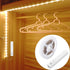 KUCAM Motion Sensor Wardrobe Light, 2M LED Strip Closet Lights, PIR Auto on/Off,