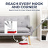 Shower Scrubber with Long Handle, Stiff Bristles Grout-Brush, Tub Scrub-Brush with Long-Handle, Shower-Cleaner Brush