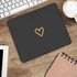 Seorsok Square Aesthetic Cute Heart Mouse Pad, Waterproof Funny Mouse Mat, Non-Slip Rubber Base for Wireless Mouse -
