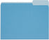 Blue Summit File Folders, Letter Size, 1/3 Tab, Blue Two-Tone, 100 Pack