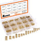 330Pcs Metric Female Thread Brass Knurled Threaded Insert Nuts Assortment Kit M2 M3 M4 M5