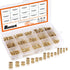 330Pcs Metric Female Thread Brass Knurled Threaded Insert Nuts Assortment Kit M2 M3 M4 M5