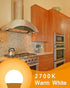 Warm White A15 Appliance Light Bulb, 40W Equivalent, 2700K, E26 Medium Base, LED for Refrigerator, Not Dimmable